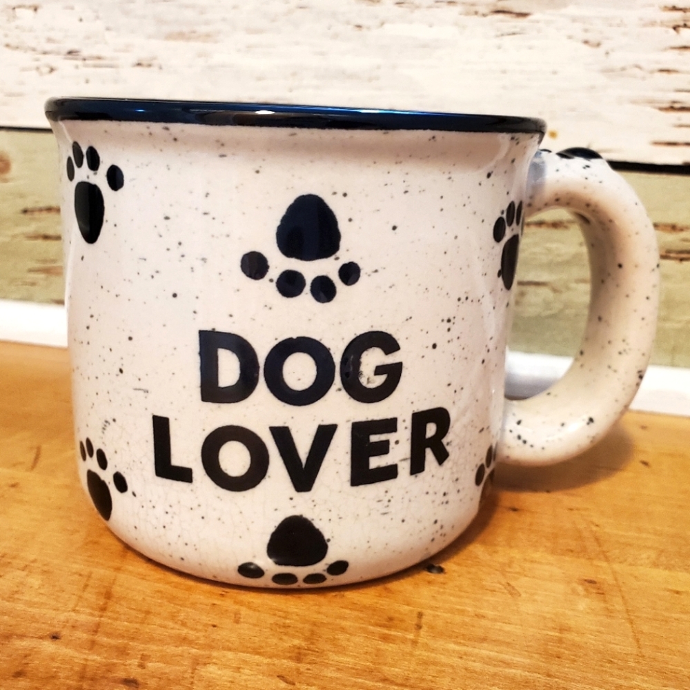 Dog Lover, Speckled Campfire Mug